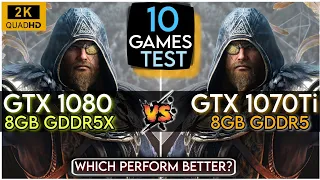 GTX 1080 vs GTX 1070 Ti | Test In 10 Games In Mid 2023 |  Which Is Perform Better In 2023 ?