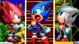 3 Super Sonic Forms in Sonic Mania