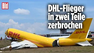 DHL Flugzeug weggerutscht: Flieger zerbricht nach Notlandung | Costa Rica