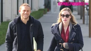 Charlie Hunnam & Morgana McNelis Step Out For An Afernoon Stroll Together Down Melrose Ave. 12.10.16