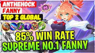 85% Win Rate Supreme No.1 Fanny [ Top 2 Global Fanny ] YouTube Anthehock Mobile Legends Emblem Build