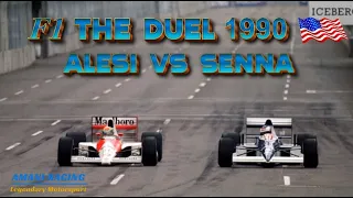 THE DUEL SENNA V ALESI 1990 USA GRAND PRIX HIGHLIGHTS