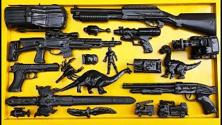 Membersihkan Nerf Shotgun, Assault rifle, Sniper Rifle AK47, Avengers, Mobil Mainan, Nerf gun EP 69