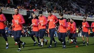 Festive open door training session to prepare for Copa del Rey match