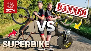 Can We Beat A Bike So Fast It Was Banned? | Lotus 110 Vs Modern Superbike