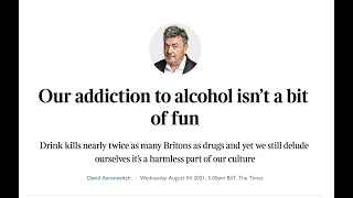 Our addiction to alcohol isn't a bit of fun
