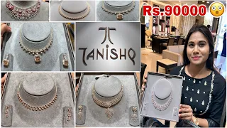 OMG Starts At 90K😳| Tanishq Diamond Necklace Designs With Price| Tanishq Jewellery 2023 Collection|