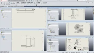 SOLIDWORKS 2019 - VALVE - PARTS & ASSEMBLY - DRAWING - COFFEE MACHINE