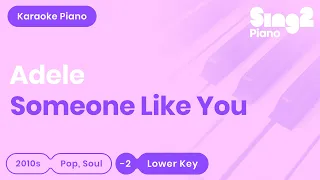 Adele - Someone Like You (Lower Key) Karaoke Piano