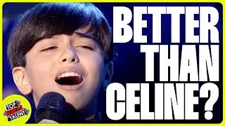 12-Year-Old Boy WOWS with Celine Dion Cover!
