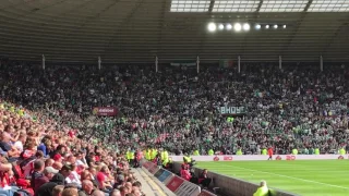 Celtic fans at Sunderland Stadium of Light