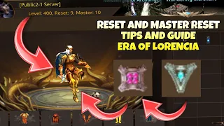 Reset And Master Reset Tips And Guide Sa Era Of Lorencia Mobile