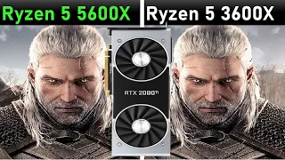 AMD Ryzen 5 5600X vs 3600X Benchmark with RTX 2080ti Test in 11 Games | 5600x vs 3600x