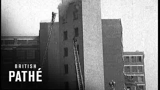 Paris Chief Of Fire Brigade Visits London H.Q.  (1937)