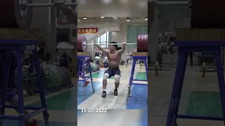 Liu Huanhua 270kg back squat, then vs now #weightlifting #squat #backsquat