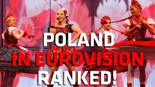 Poland in Eurovision RANKED! (1994 - 2022)