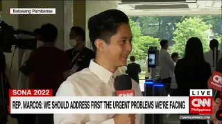 Rep. Sandro Marcos interview with Ms. Pia Hontiveros (CNN)