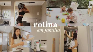 Acordando às 5h, treino, organizando a casa e compras no mercado com o Thomas