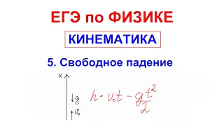 ФИЗИКА ЕГЭ 2021. Кинематика. Свободное падение.