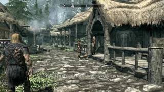 Skyrim - Escaping the Dragon. Spanish audio with English subtitles - Part 2 (no commentary )