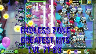 Plants vs Zombies 2 - Neon Mixtape Tour | Endless Zone All Max Level Plants Test Level 71 - 80