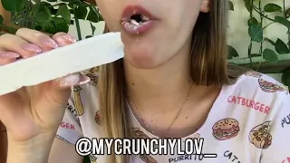 Природный мел Севрюково. Мелоежка. Асмр. Хруст мелом. ASMR. Eating chalk