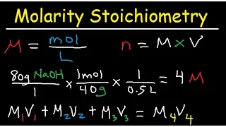 Molarity Dilution Problems Solution Stoichiometry Grams, Moles, Liters Volume Calculations Chemistry