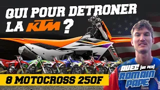 Qui peut détrôner la KTM ? - Comparatif Motocross 250F 2024