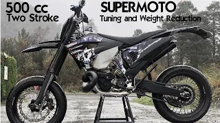 500 TWO STROKE SUPERMOTO PROJECT Part 1