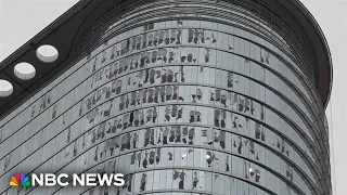 Houston skyscrapers damaged in severe storms