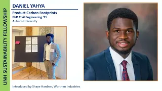 2023 Sustainability Fellowship Daniel Yahya (Worthen Industries)