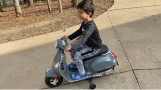 UNBOXING Kids Vespa Scooter Amazon