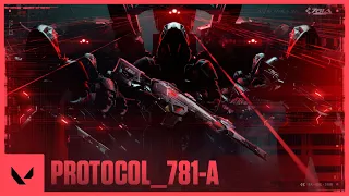 Estado de la plataforma: PROTOCOL_781-A ACTIVADO // Tráiler de diseños - VALORANT