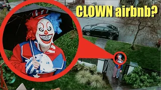 When you see this CLOWN outside your AIRBNB, lock your doors and hide!! (Stromedy saved us)