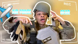 ALL Of The EQUIPMENT & Gear The AIR FORCE Gave Me | Air Force Vlog | Lil Morro