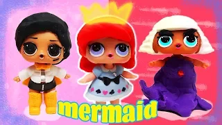 LOL Surprise Dolls Perform The Little Mermaid Ariel Play! Featuring Super BB, Beats & Pink Baby!