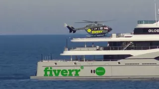 Land your helicopter on your yacht video
