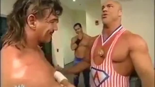 Eddie Guerrero & Kurt Angle & Chris Benoit Backstage Segment