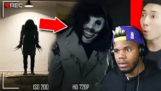 Reacting to scary short films at 3AM...