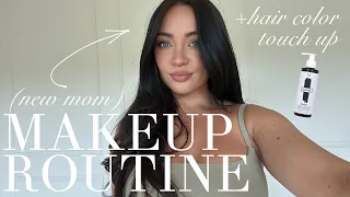 MY NEW MOM MAKEUP ROUTINE & HOW I COLOR MY HAIR @ HOME