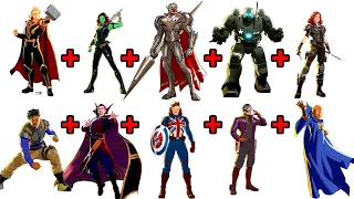 Combining 10 AVENGERS Characters into ONE! CHARACTER FUSION!