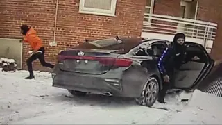 Footage released from shooting of Cleveland police detective