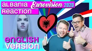 Arilena Ara - FALL FROM THE SKY- English Version Lyric Video // REACTION // Albania Eurovision 2020