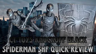 (Quick review) CT toys shf knockoff black suit spiderman ( friendly neighborhood spiderman shf ko)