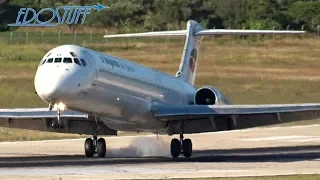 Bulgarian Air Charter McDonnell Douglas MD-82 LZ-LDU - Landing at Split Airport LDSP/SPU