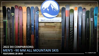 2022 Men's 90 mm All Mountain Ski Comparison with SkiEssentials.com