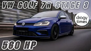560 HP VW Golf 7R with Stage 3 | 100-200 km/h by Dragy Motorsports
