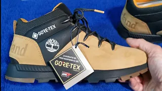 WATERPROOF GORE-TEX TIMBERLAND - SPRINT TREKKER WATERPROOF HIKING BOOTS IN YELLOW - UNBOXING