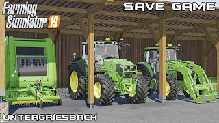 Save Game | Animals on Untergriesbach | Farming Simulator 19