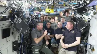 Llegada del astronauta Frank Rubio a base Ellington Field en Houston